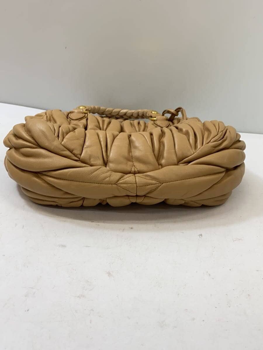 MIU MIU handbag leather beige RN0473 4