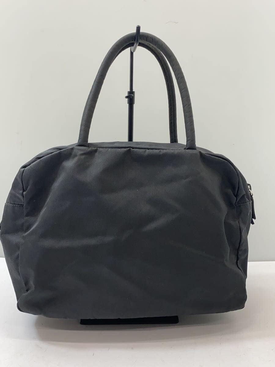 PRADA handbag nylon black plain 3