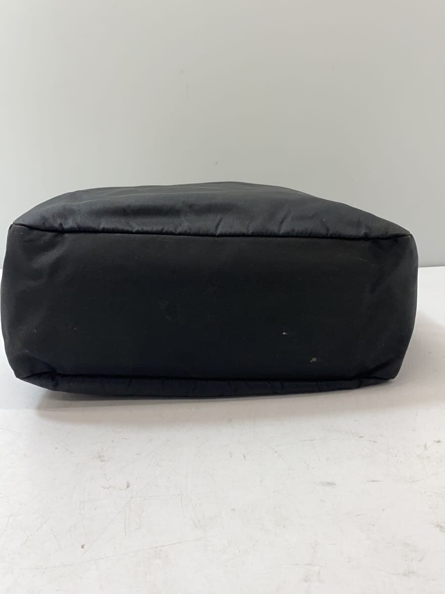 PRADA handbag nylon black plain 4