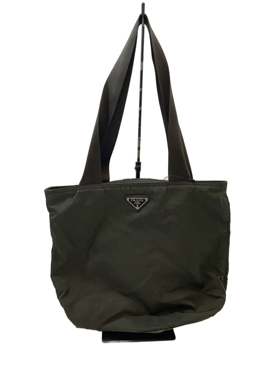 PRADA Tote Bag Nylon KHK B5880F