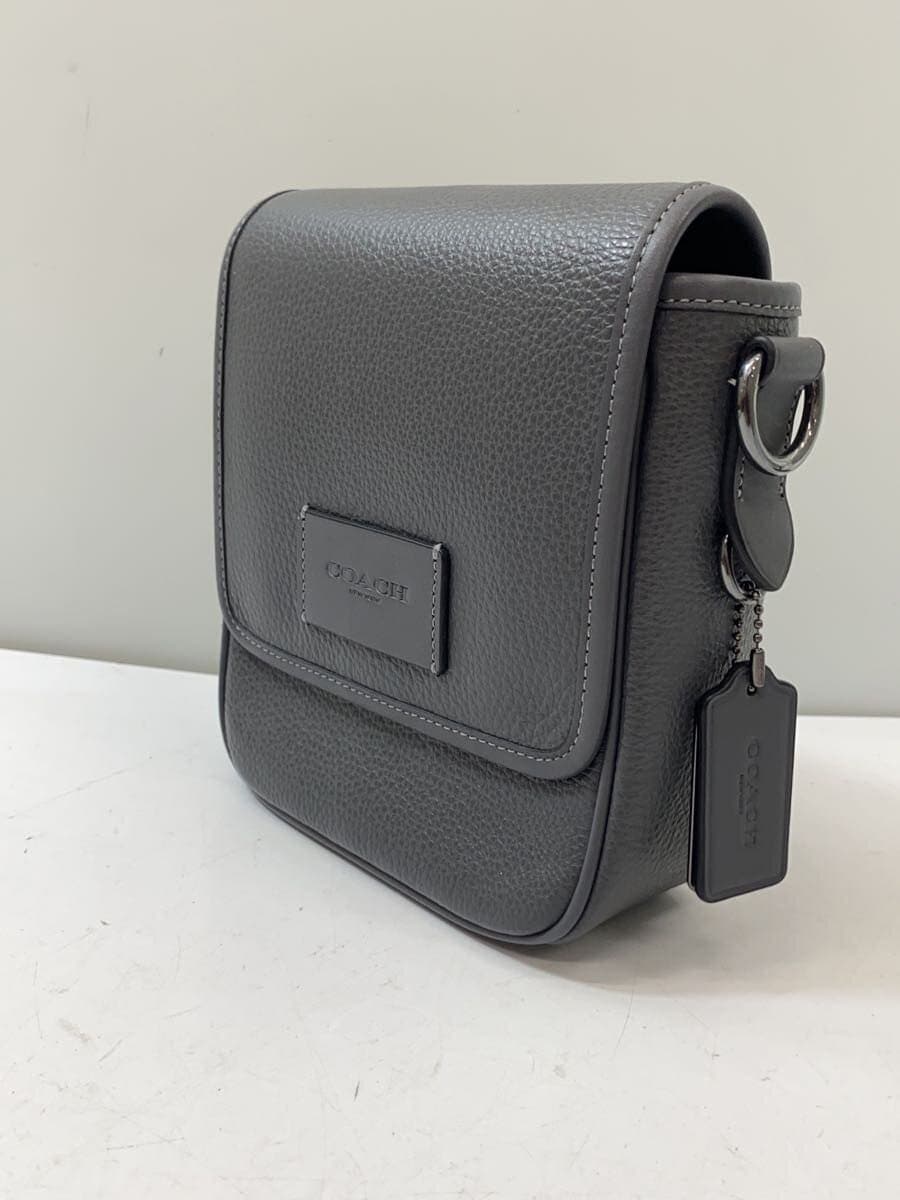 COACH Shoulder Bag Leather Gray CO914 2