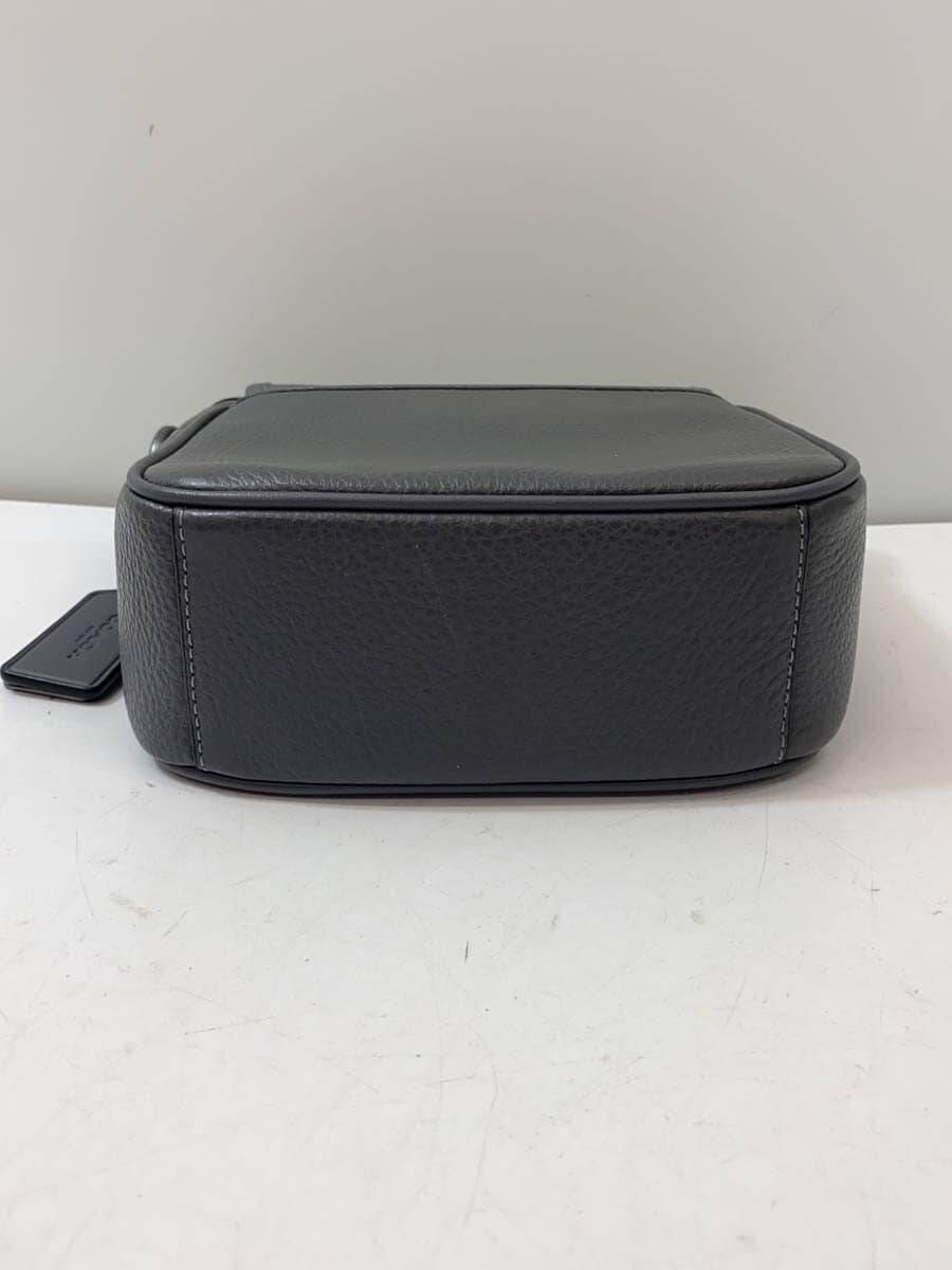 COACH Shoulder Bag Leather Gray CO914 4