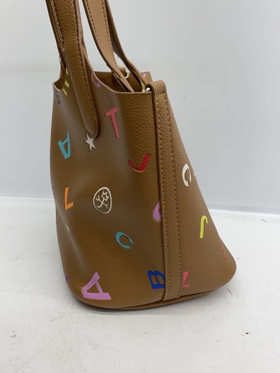 CASTELBAJAC tote bag leather BRW plain 2