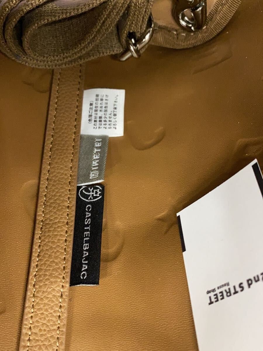 CASTELBAJAC tote bag leather BRW plain 5