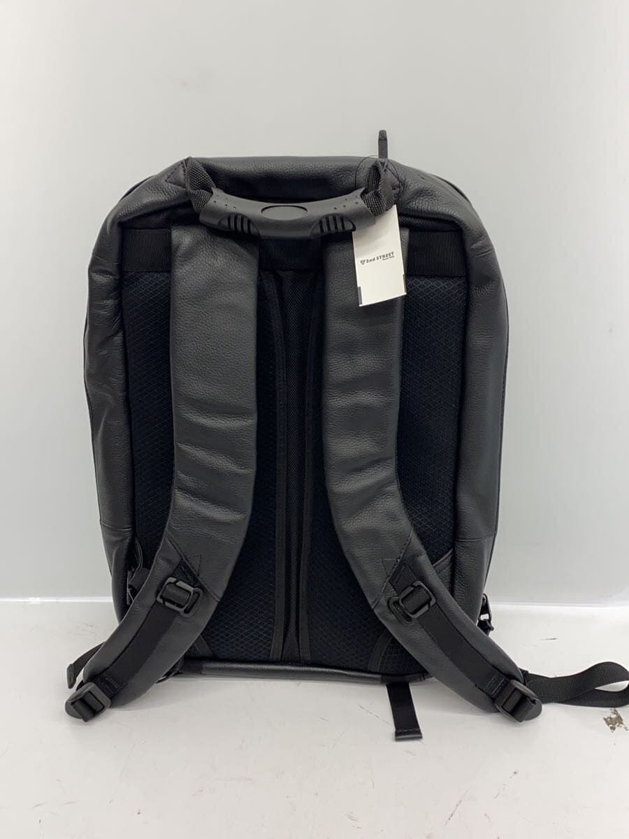 BROSKI AND SUPPLY Backpack Leather Black Plain 3
