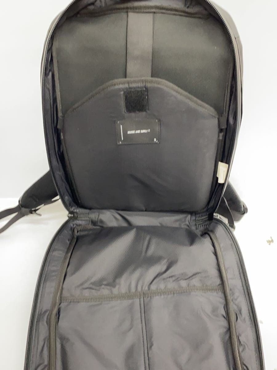 BROSKI AND SUPPLY Backpack Leather Black Plain 6