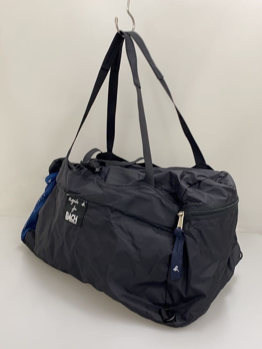 agnes b. Boston Bag Nylon BLK 2