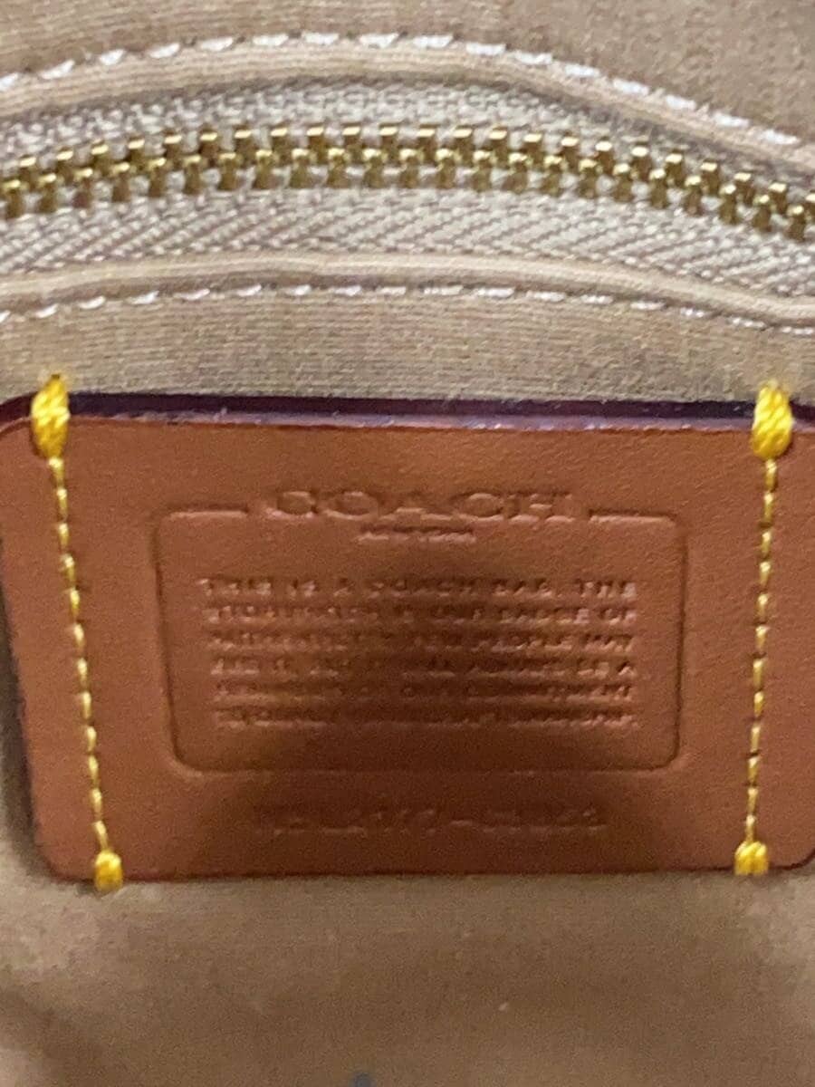 COACH Field Bucket Bag Canvas BEG C3853 5