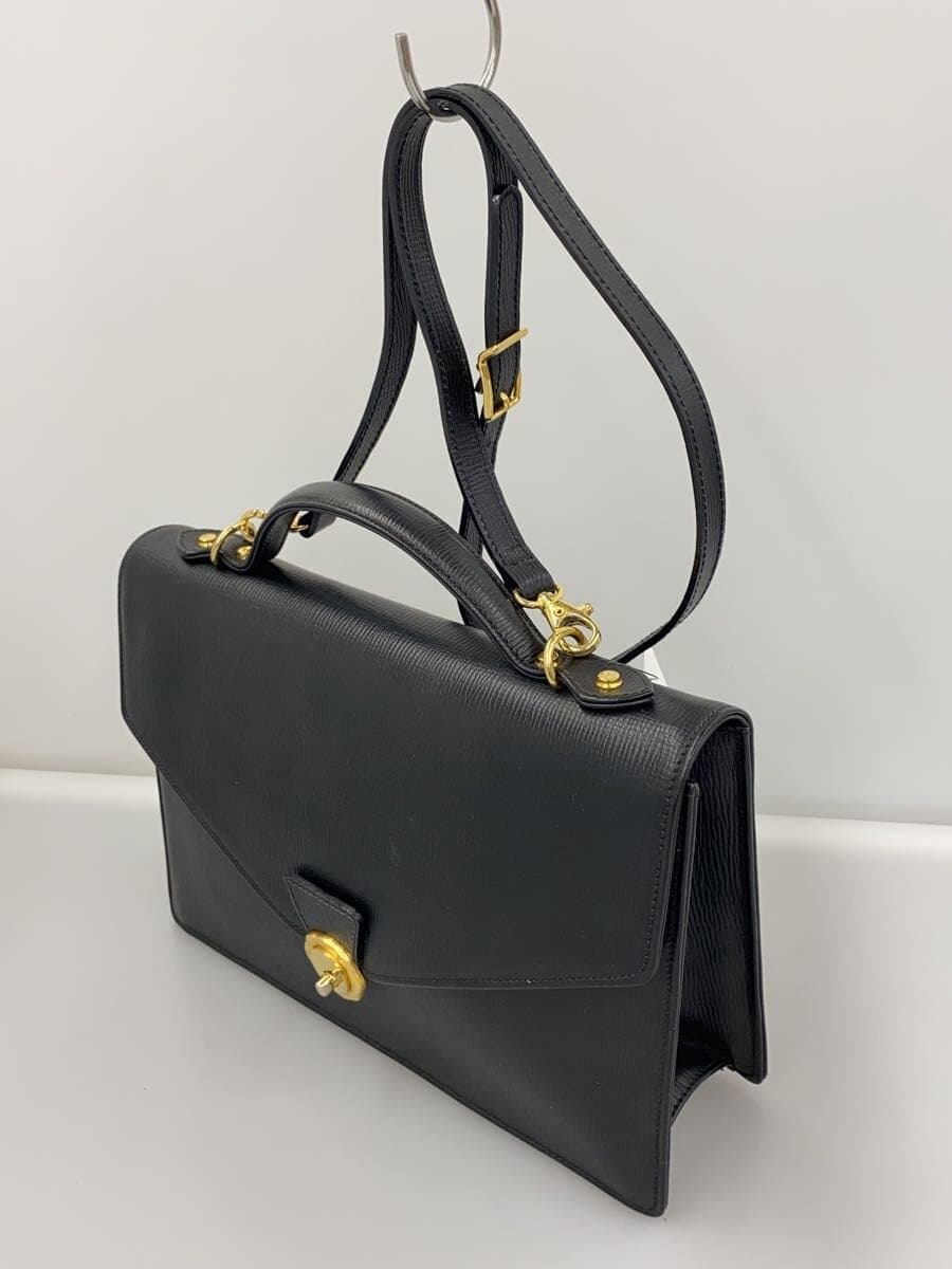 BALLY Tote Bag Leather BLK Solid 2