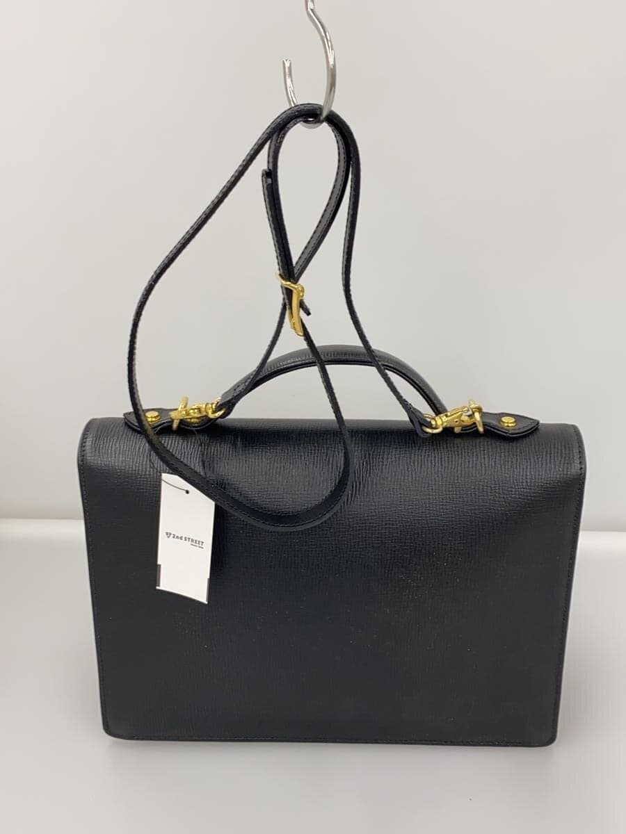 BALLY Tote Bag Leather BLK Solid 3