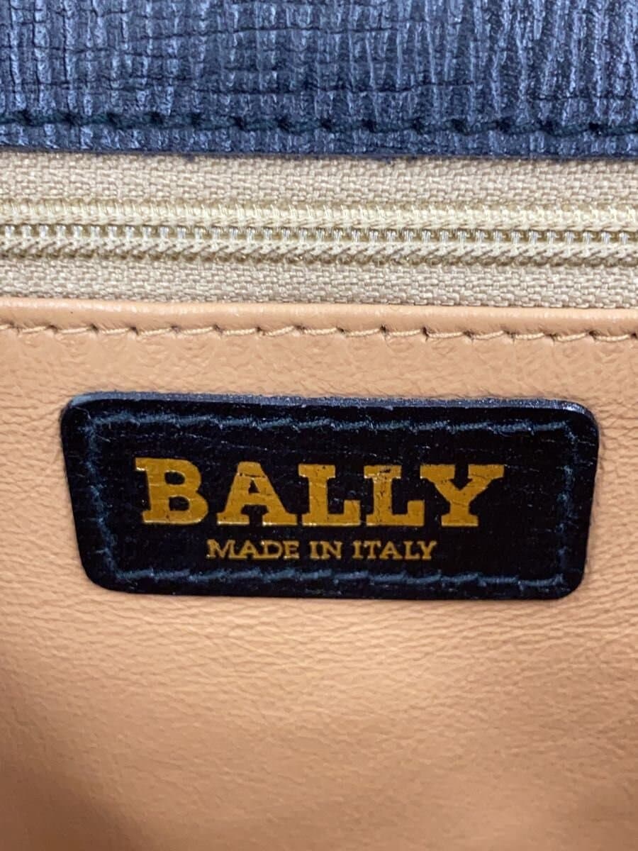 BALLY Tote Bag Leather BLK Solid 5