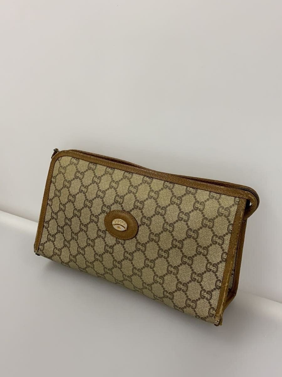 GUCCI PLUS Pouch Canvas KHK 2