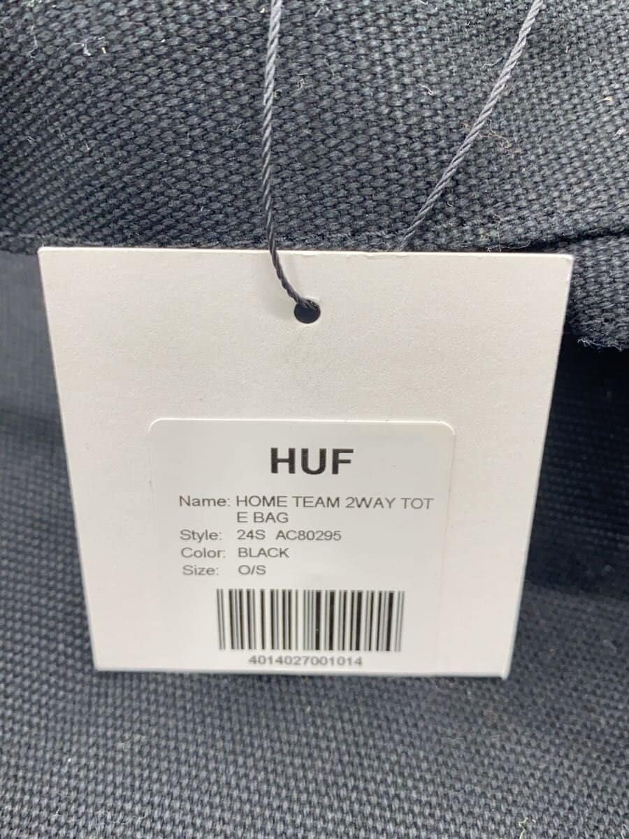 HUF Tote Bag Canvas BLK 3