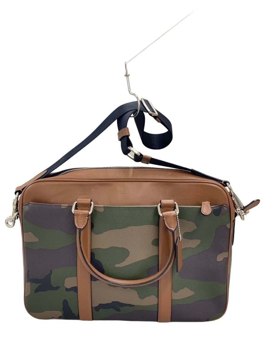 COACH Briefcase_Art_Camouflage Faux Leather Multi-Color Camouflage 55136