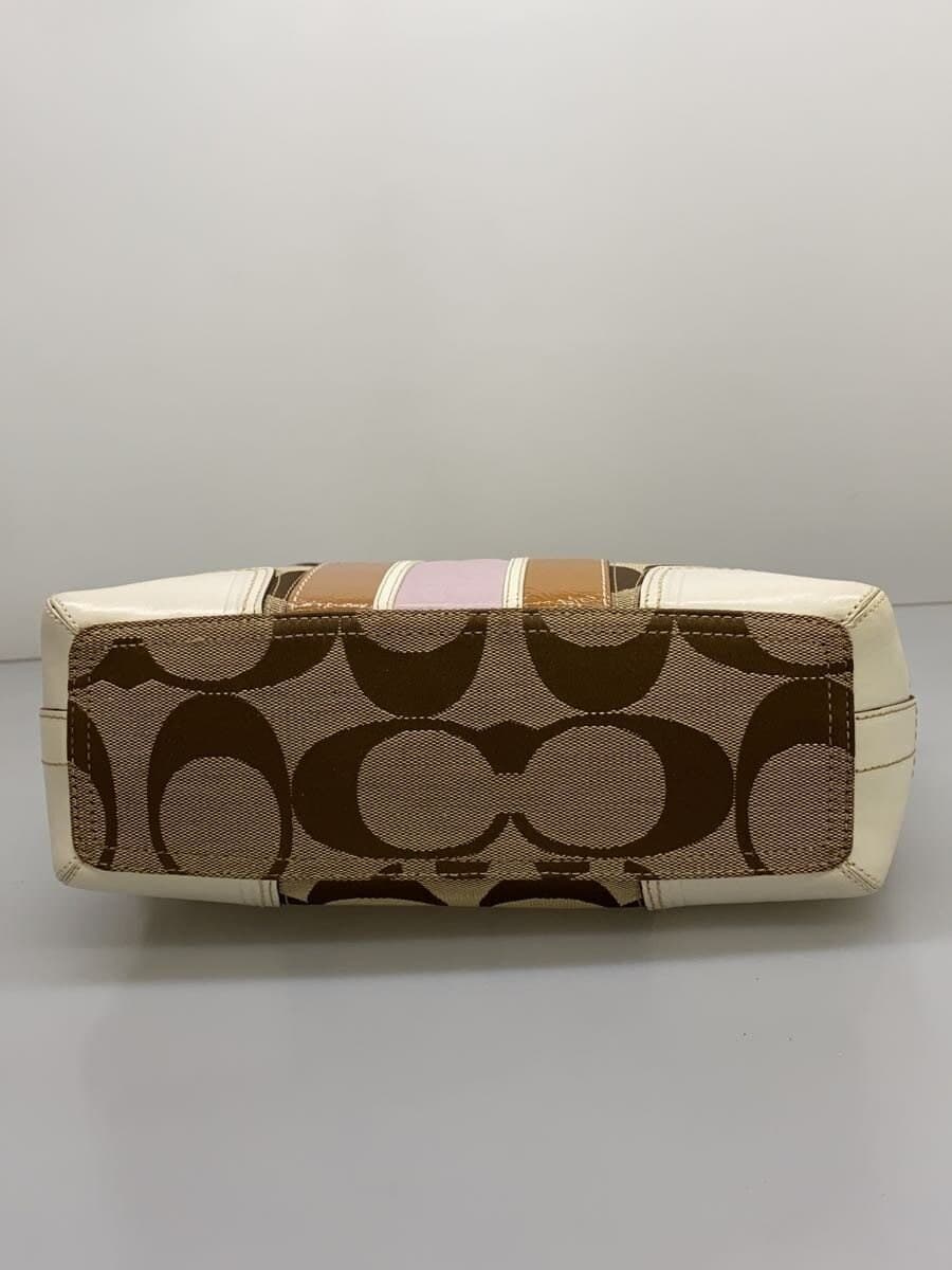 COACH Shoulder Bag_Hamptons_Embossed Signature_White Leather -- CML F11617 4