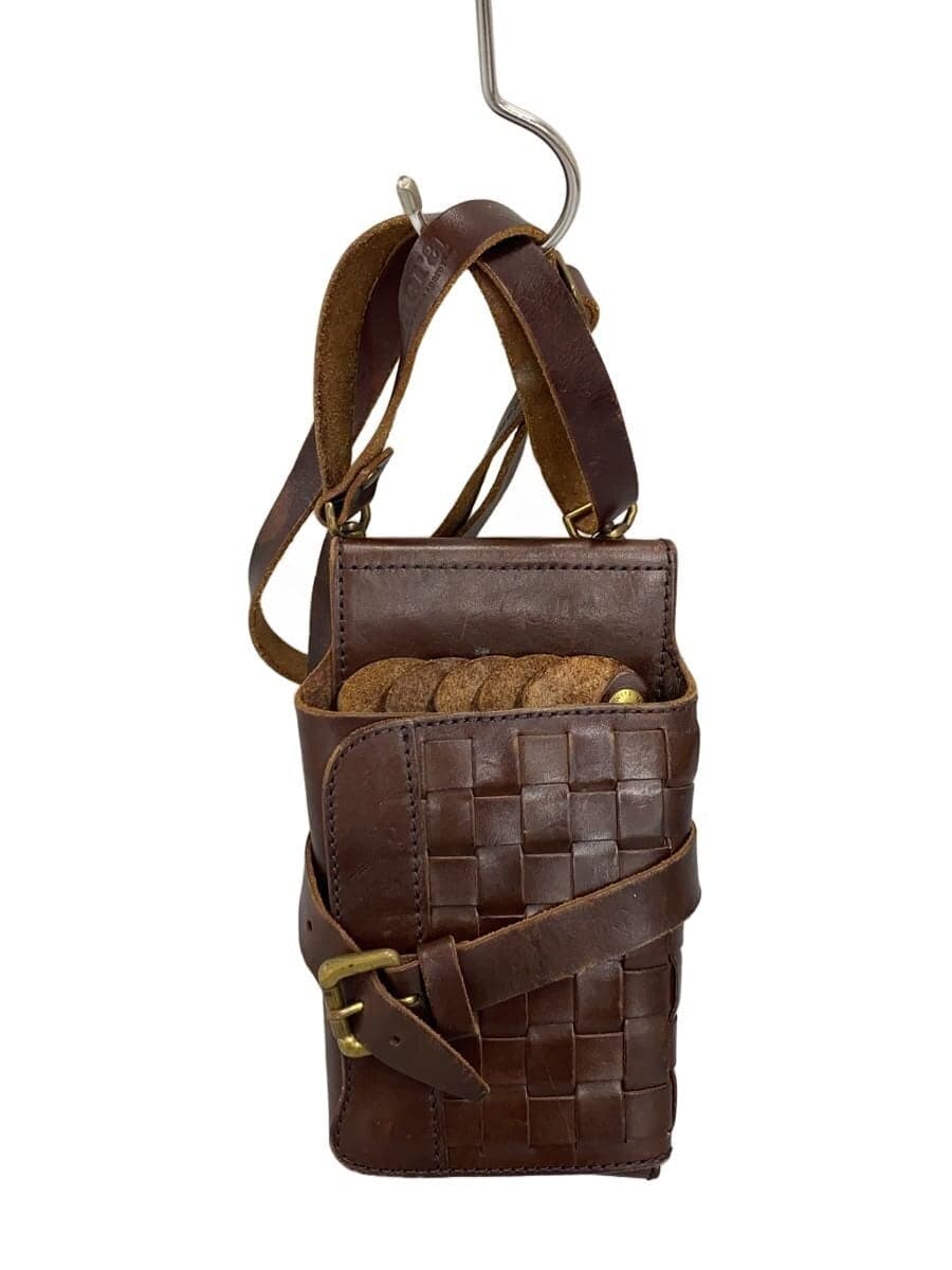 SACRA Shoulder Bag Leather BRW Plain