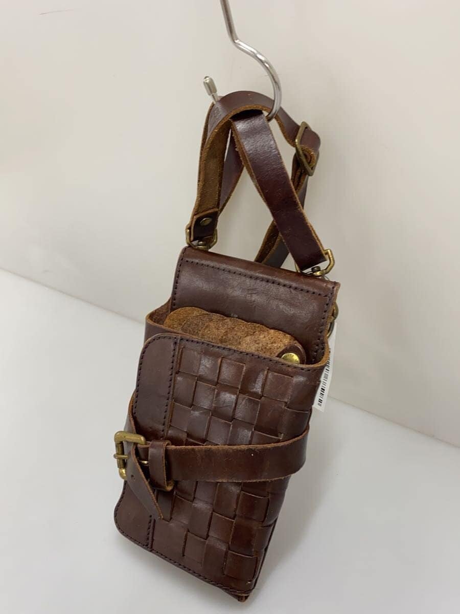 SACRA Shoulder Bag Leather BRW Plain 2