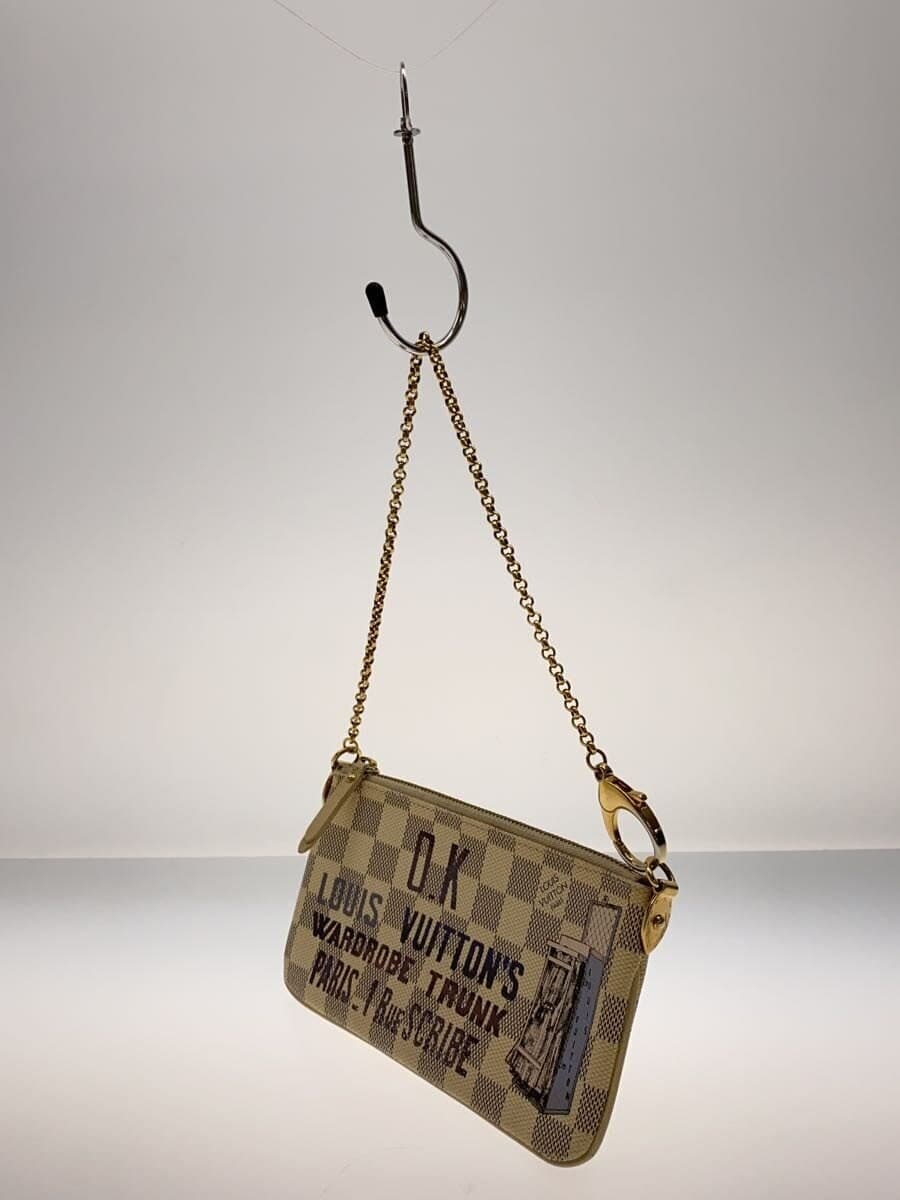 LOUIS VUITTON Pochette Mira MM Damier Azur PVC WHT N63090 2