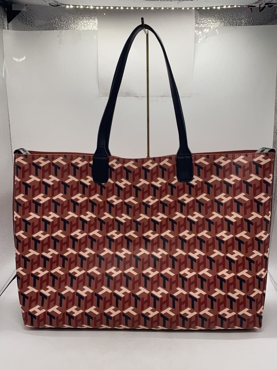 TOMMY HILFIGER tote bag leather multicolor all-over pattern 3