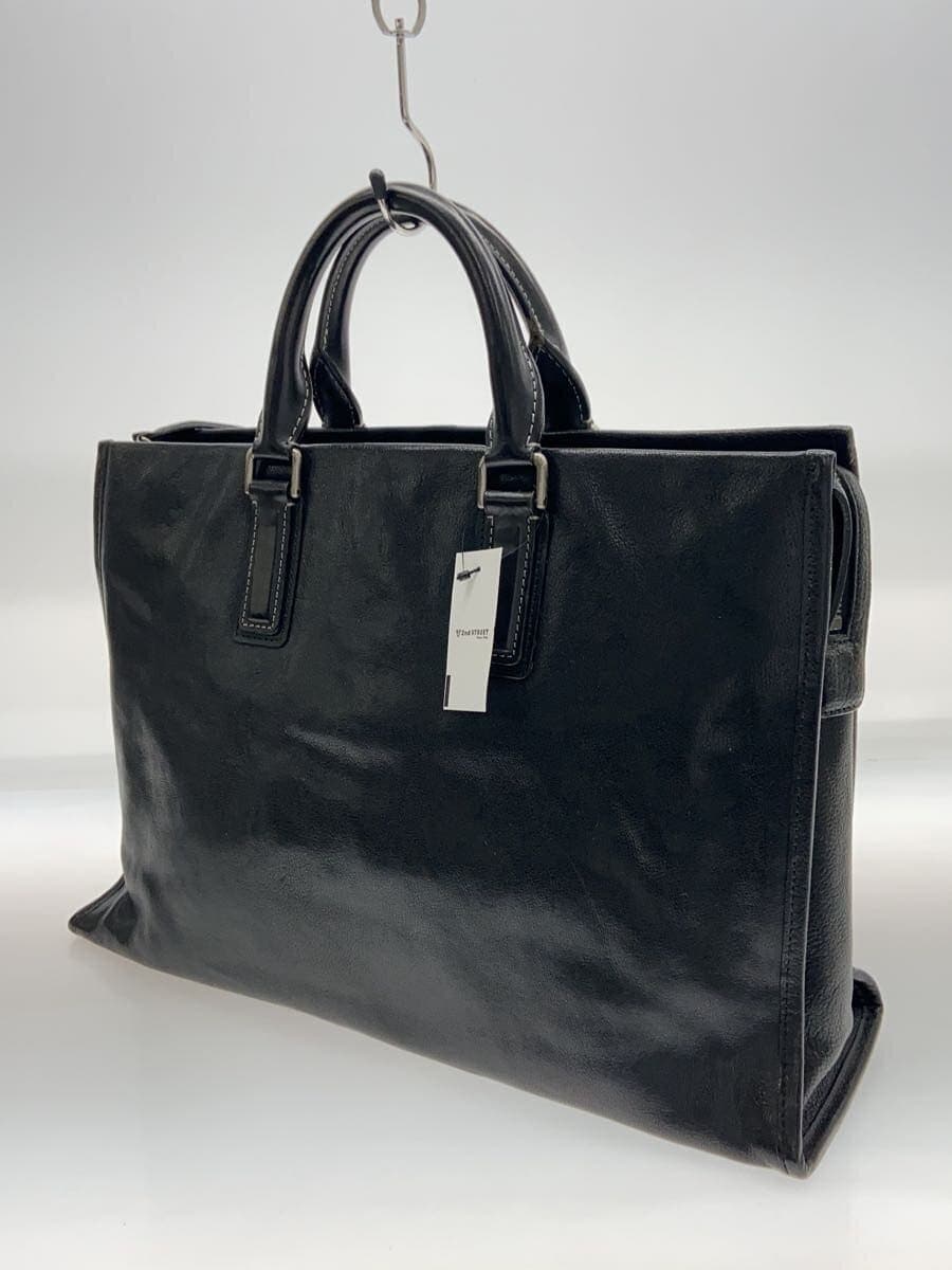 Tsuchiya Kaban Tote Bag Leather BLK Solid 2