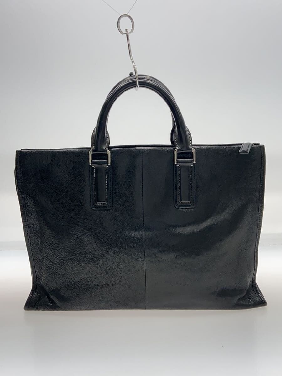 Tsuchiya Kaban Tote Bag Leather BLK Solid 3
