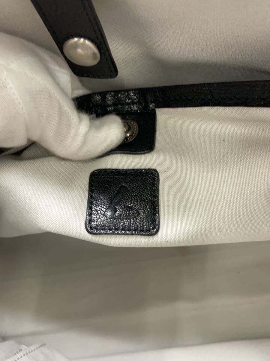 Tsuchiya Kaban Tote Bag Leather BLK Solid 5