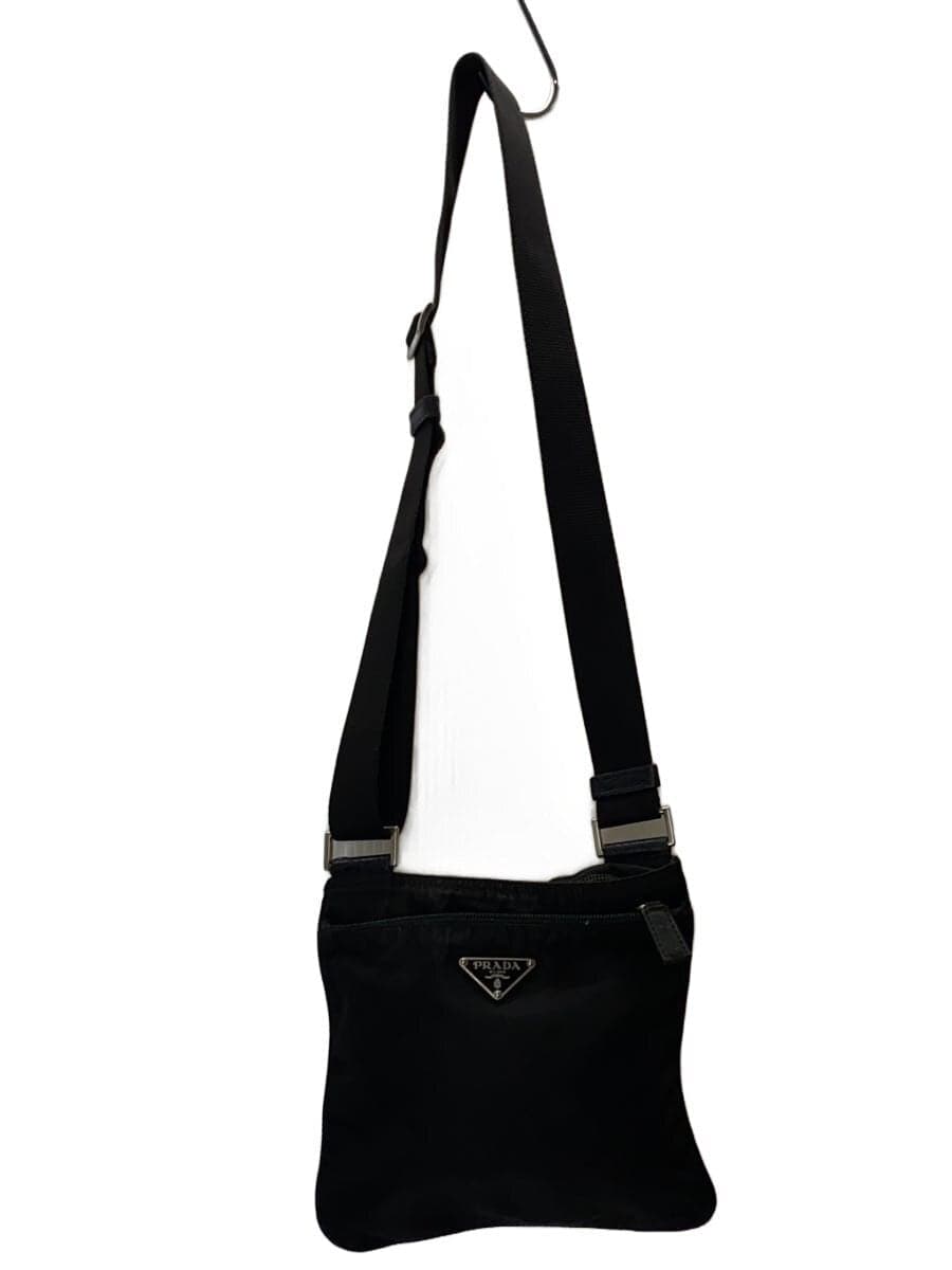 PRADA Shoulder Bag Nylon BLK Solid