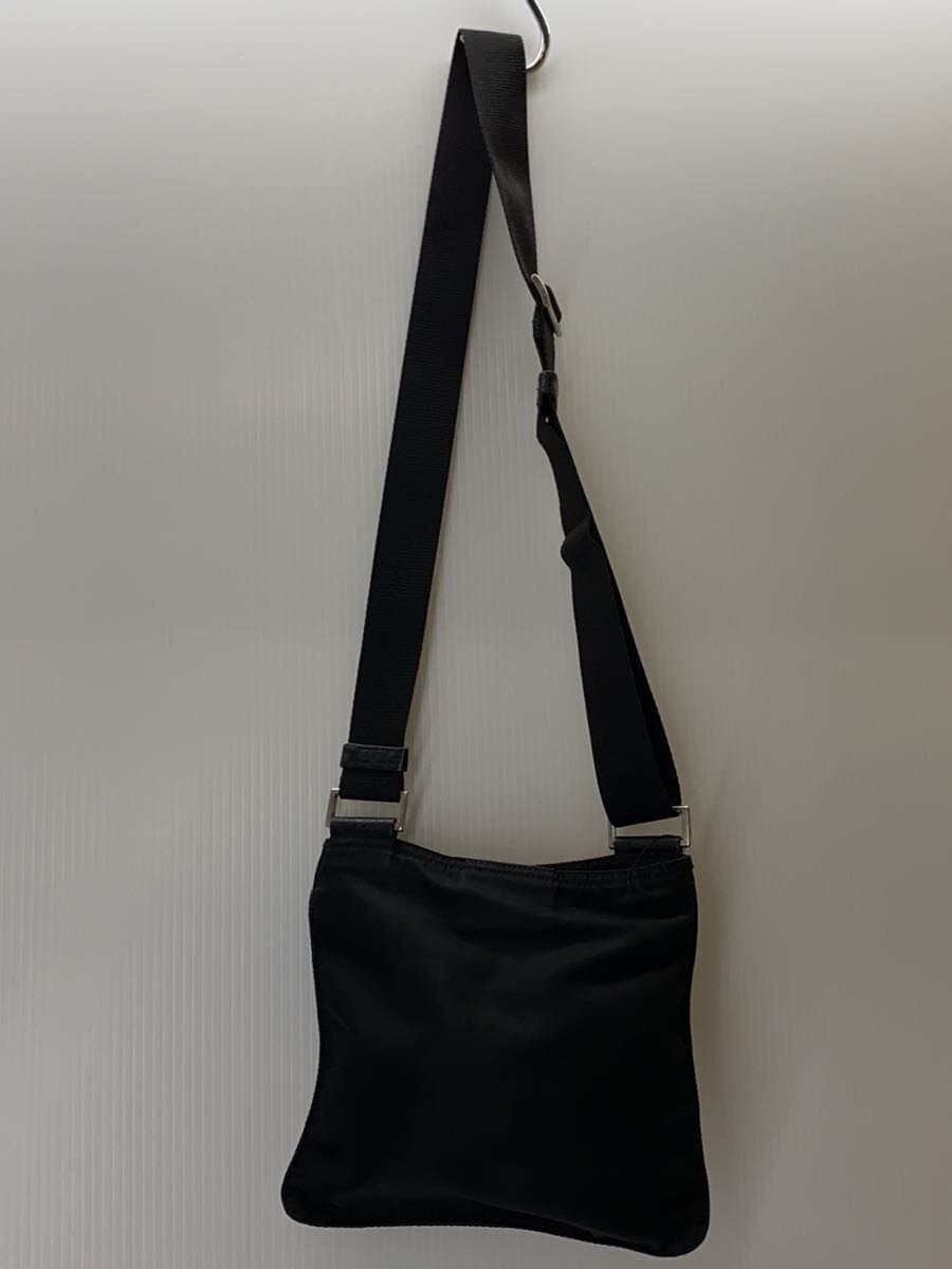 PRADA Shoulder Bag Nylon BLK Solid 3