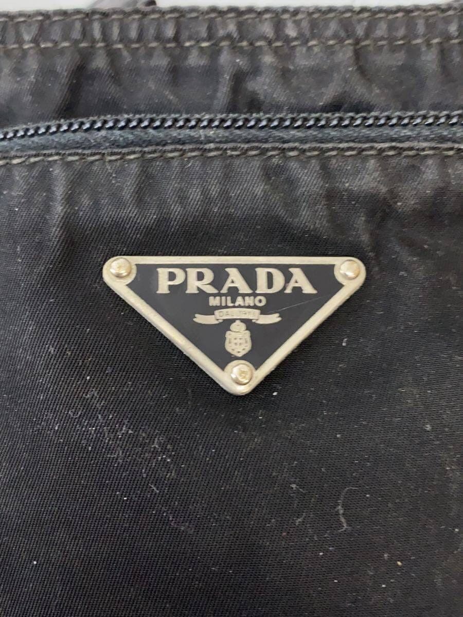 PRADA Shoulder Bag Nylon BLK Solid 5
