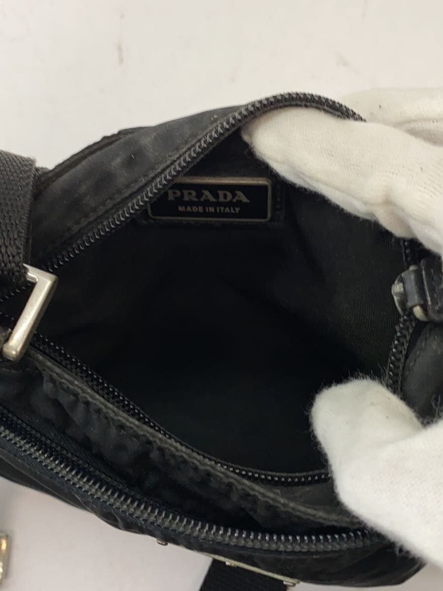 PRADA Shoulder Bag Nylon BLK Solid 6