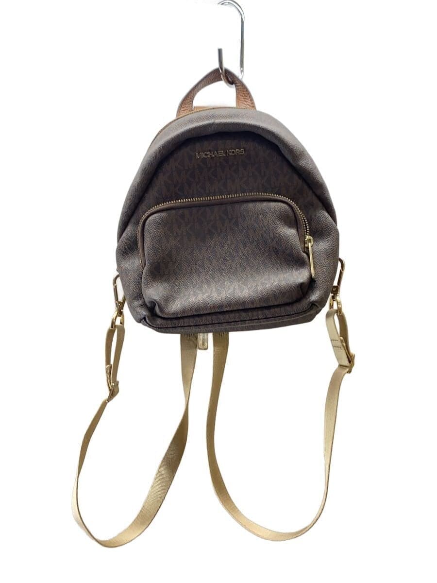 MICHAEL KORS Backpack Leather BRW All-over pattern