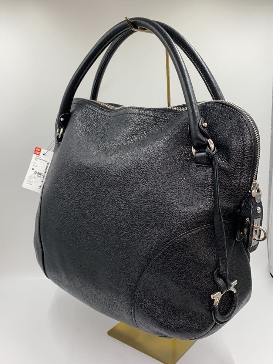 Salvatore Ferragamo Gancini Handbag BLK 2