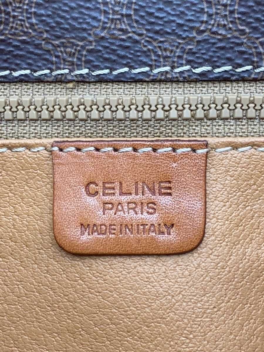 CELINE Macadam Pattern Belt Shoulder Bag Shoulder Bag Leather BRW 5