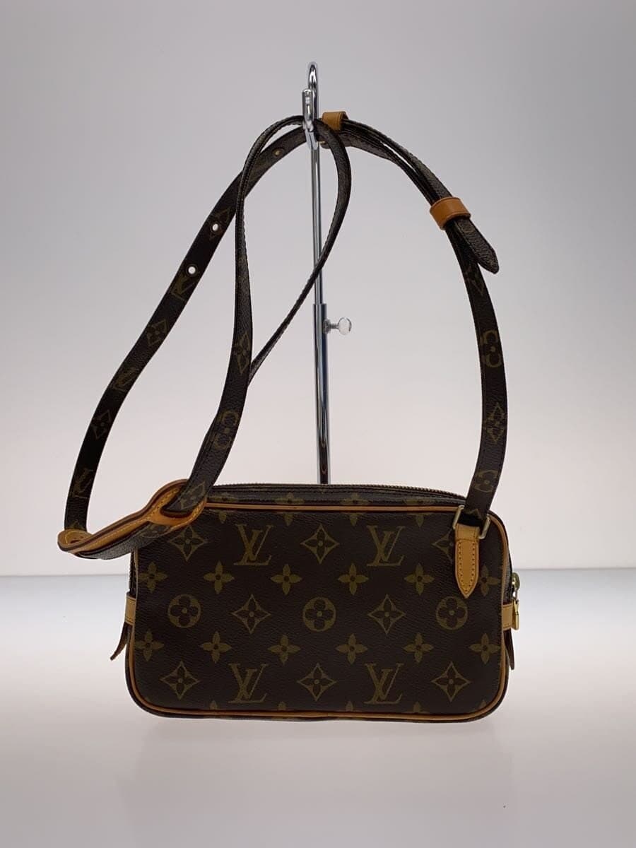 LOUIS VUITTON Pochette Marly Bandouliere_Monogram Canvas PVC BRW 3