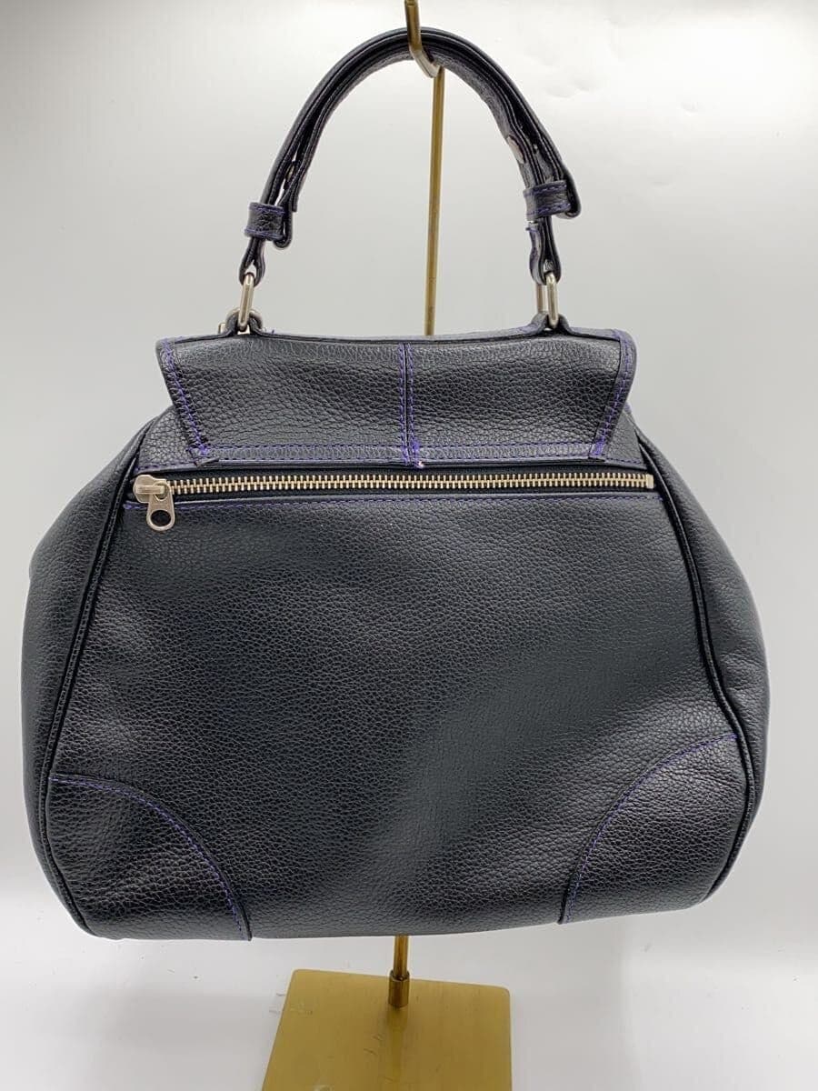 KENZO Handbag Leather BLK 3