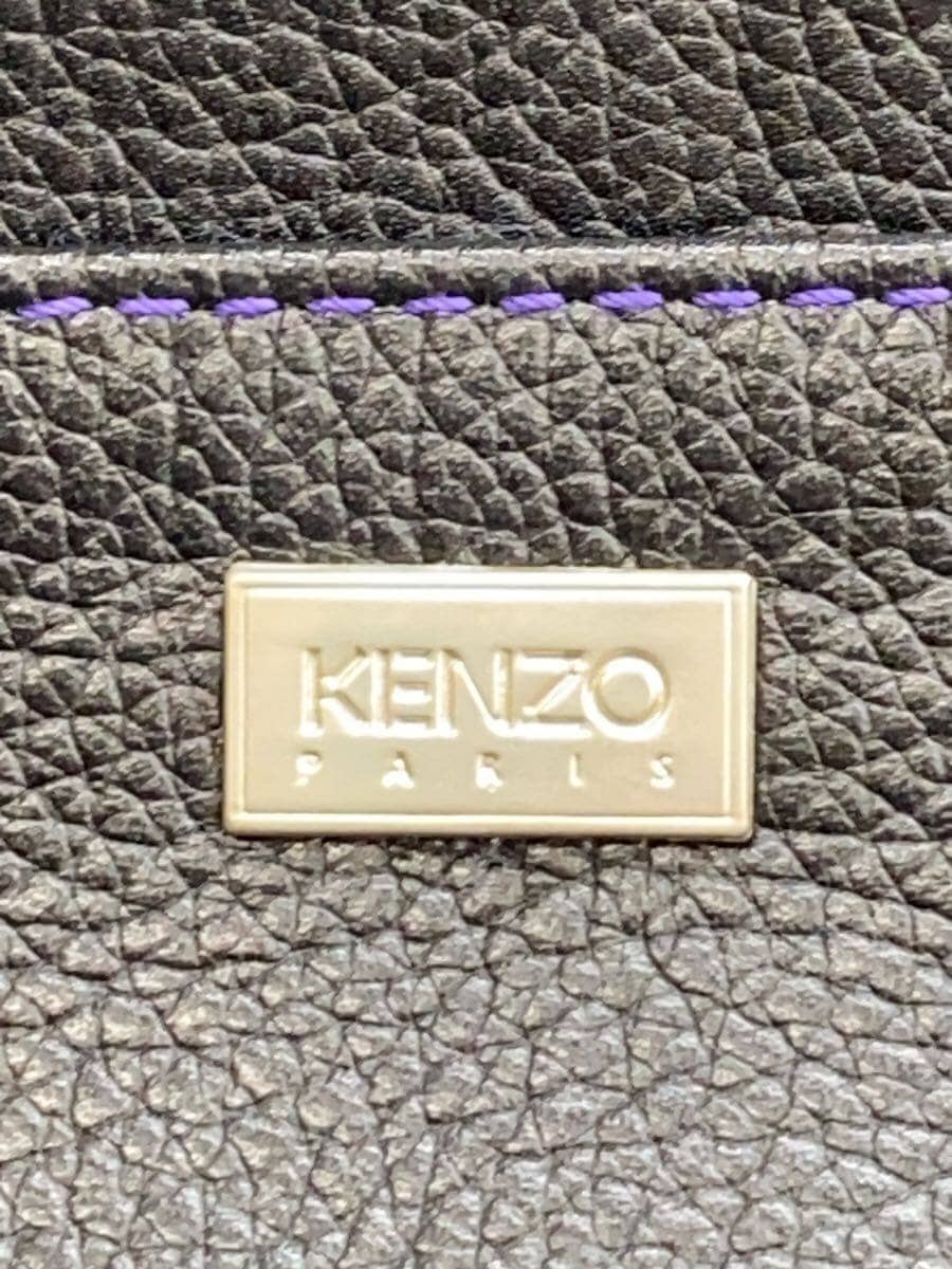 KENZO Handbag Leather BLK 5