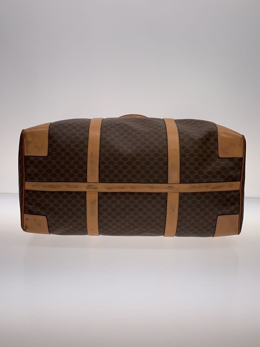 CELINE Boston Bag Macadam Pattern Leather BRW 4