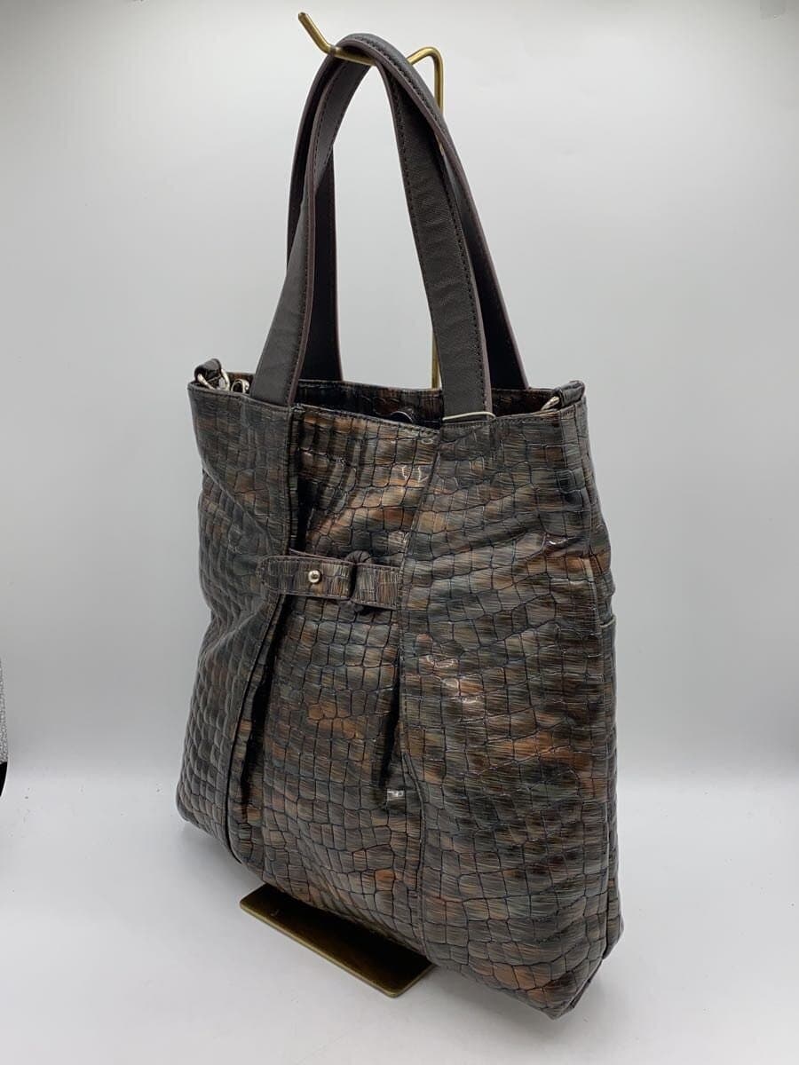 Other Brand Patti Patti Tote Bag Leather BRW Animal 2