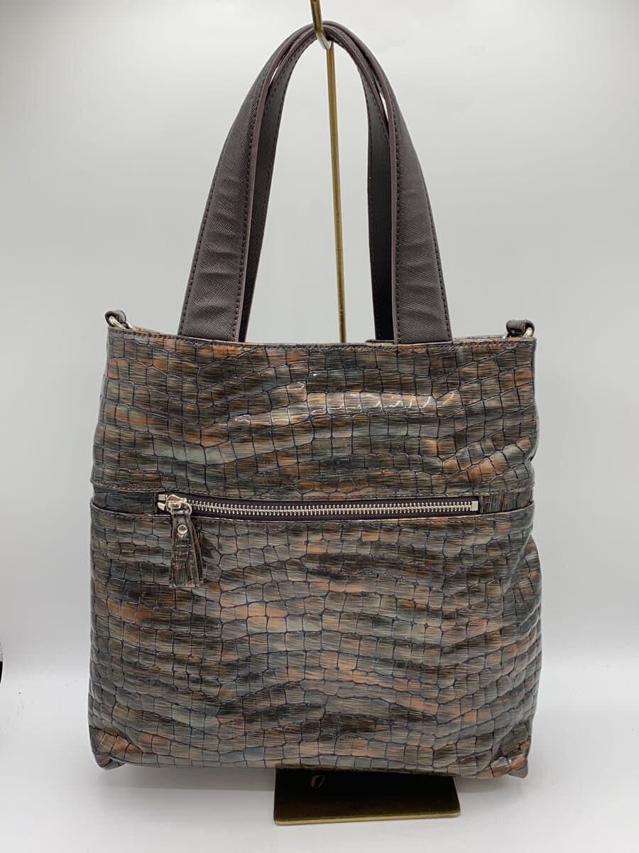 Other Brand Patti Patti Tote Bag Leather BRW Animal 3