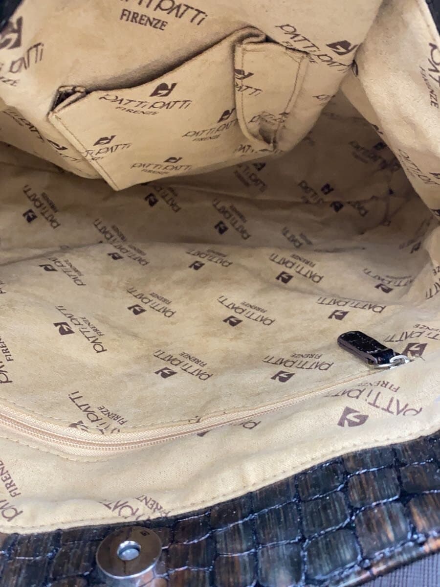 Other Brand Patti Patti Tote Bag Leather BRW Animal 5