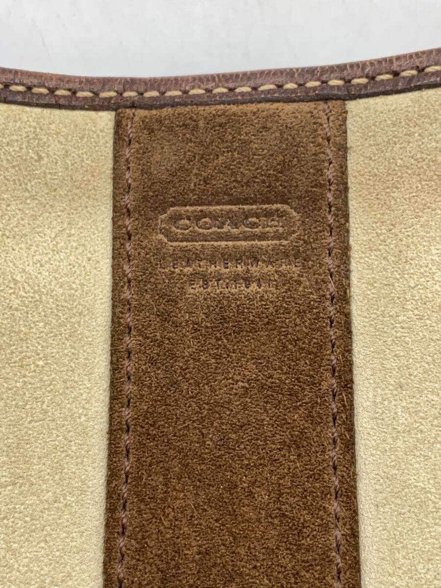 COACH Shoulder Bag Canvas BRW All Over Pattern E04Q-6878 7