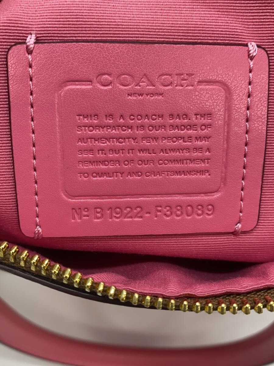 COACH Tote Bag PVC BEG F38089 7