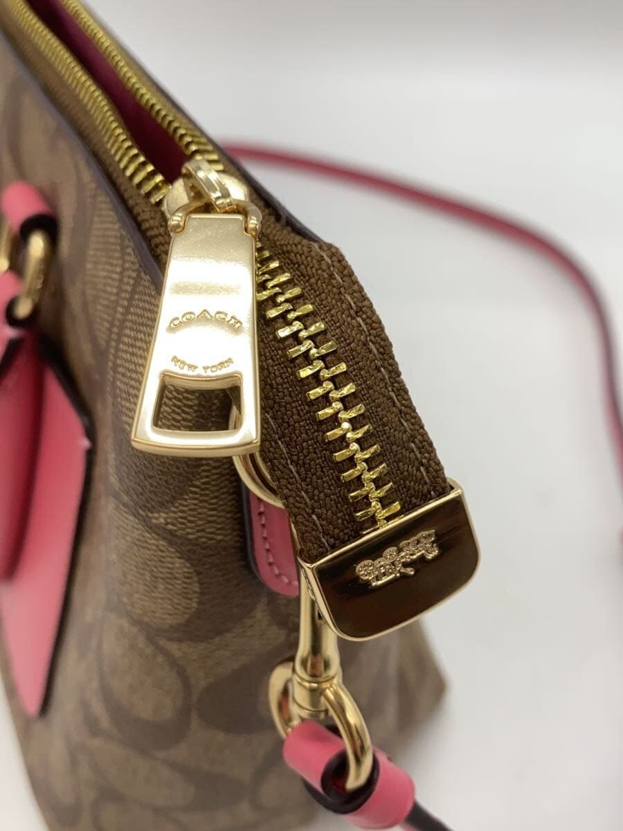 COACH Tote Bag PVC BEG F38089 8