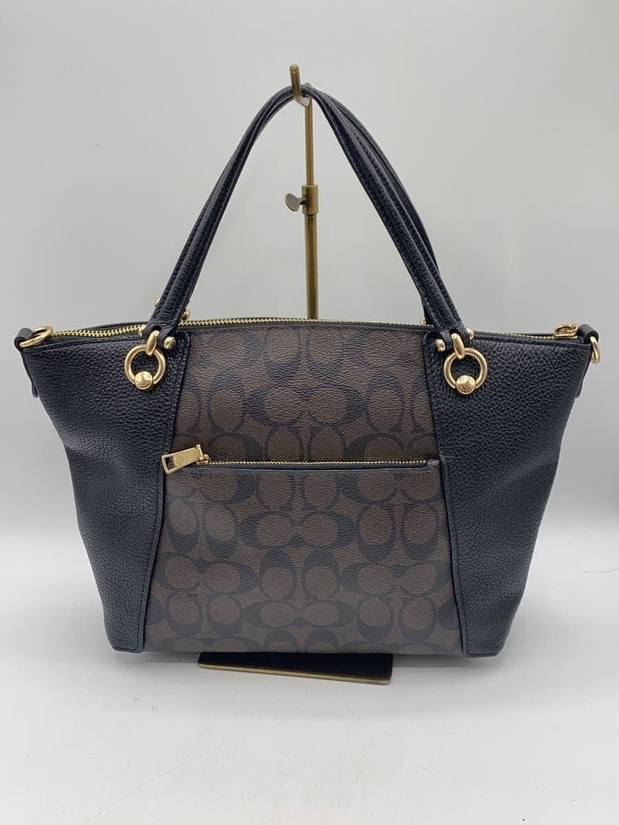COACH Shoulder Bag Leather BRW All Over Pattern C6230 3
