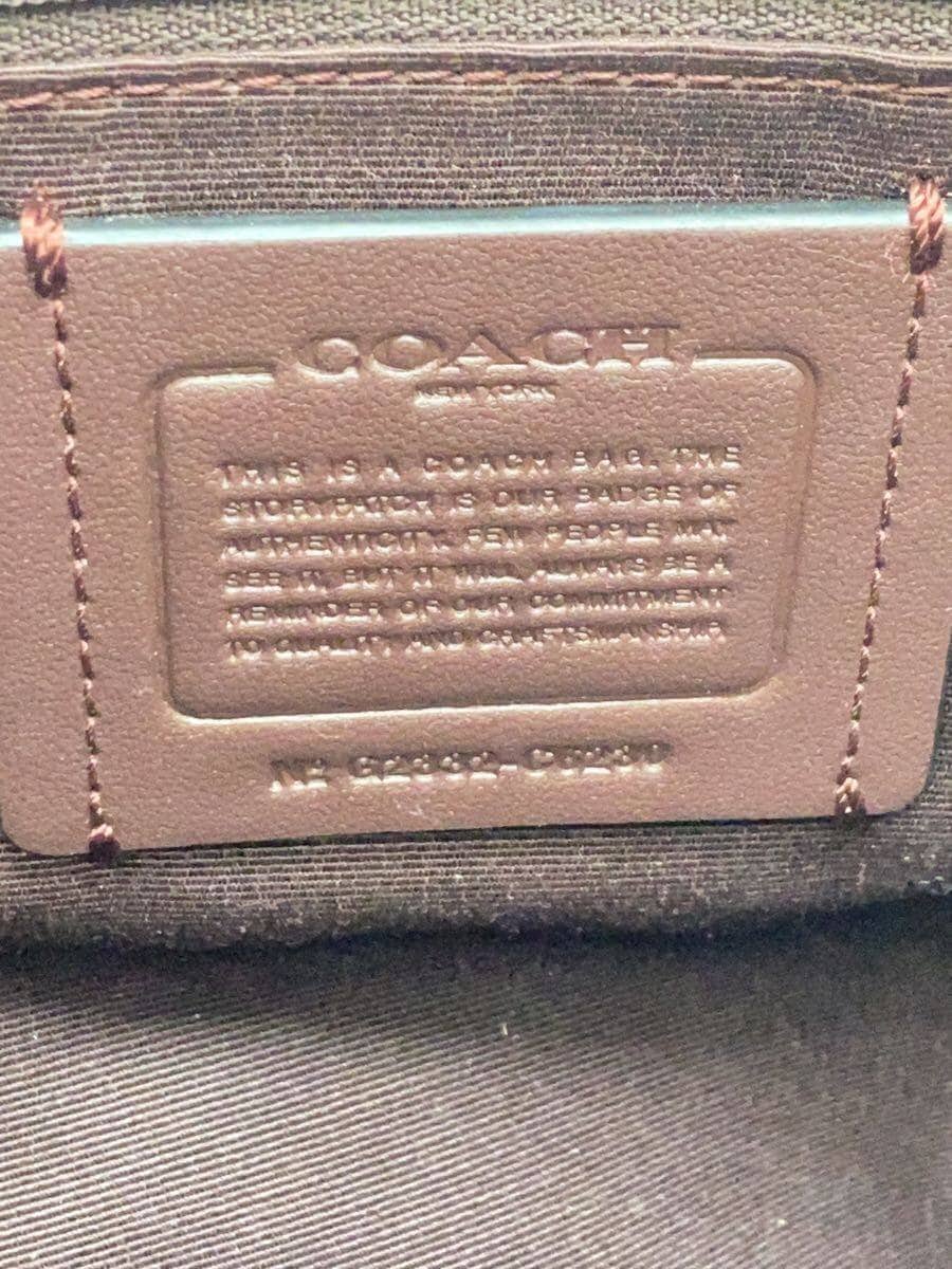 COACH Shoulder Bag Leather BRW All Over Pattern C6230 5