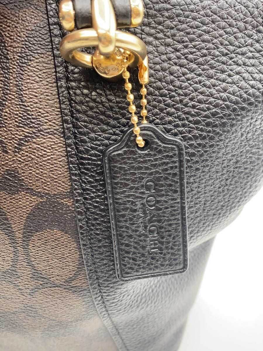 COACH Shoulder Bag Leather BRW All Over Pattern C6230 7