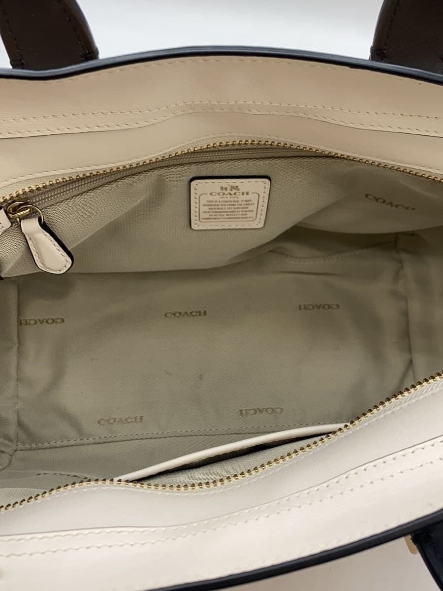 COACH Tote Bag_All Leather Leather BEG 6