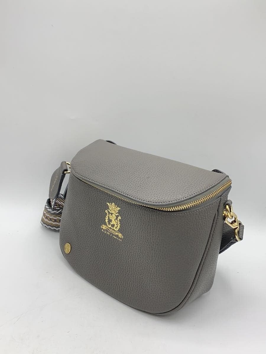 A.D.M.J. Shoulder Bag Leather GRY 2