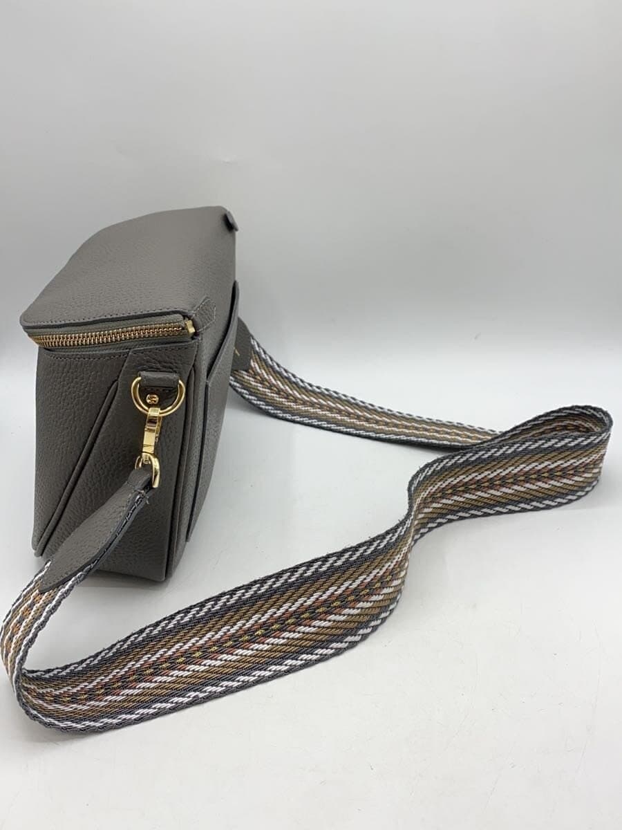 A.D.M.J. Shoulder Bag Leather GRY 7