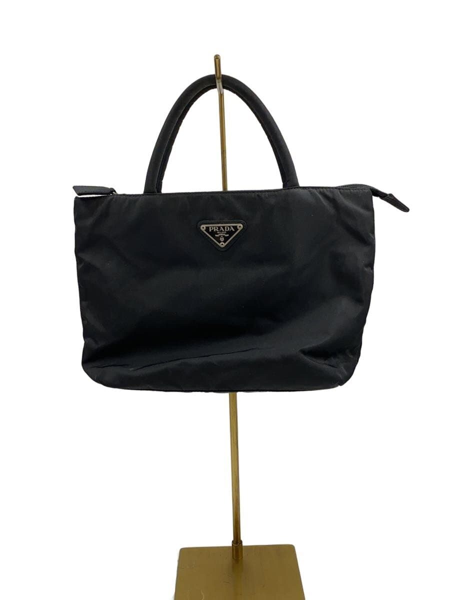 PRADA handbag nylon black plain